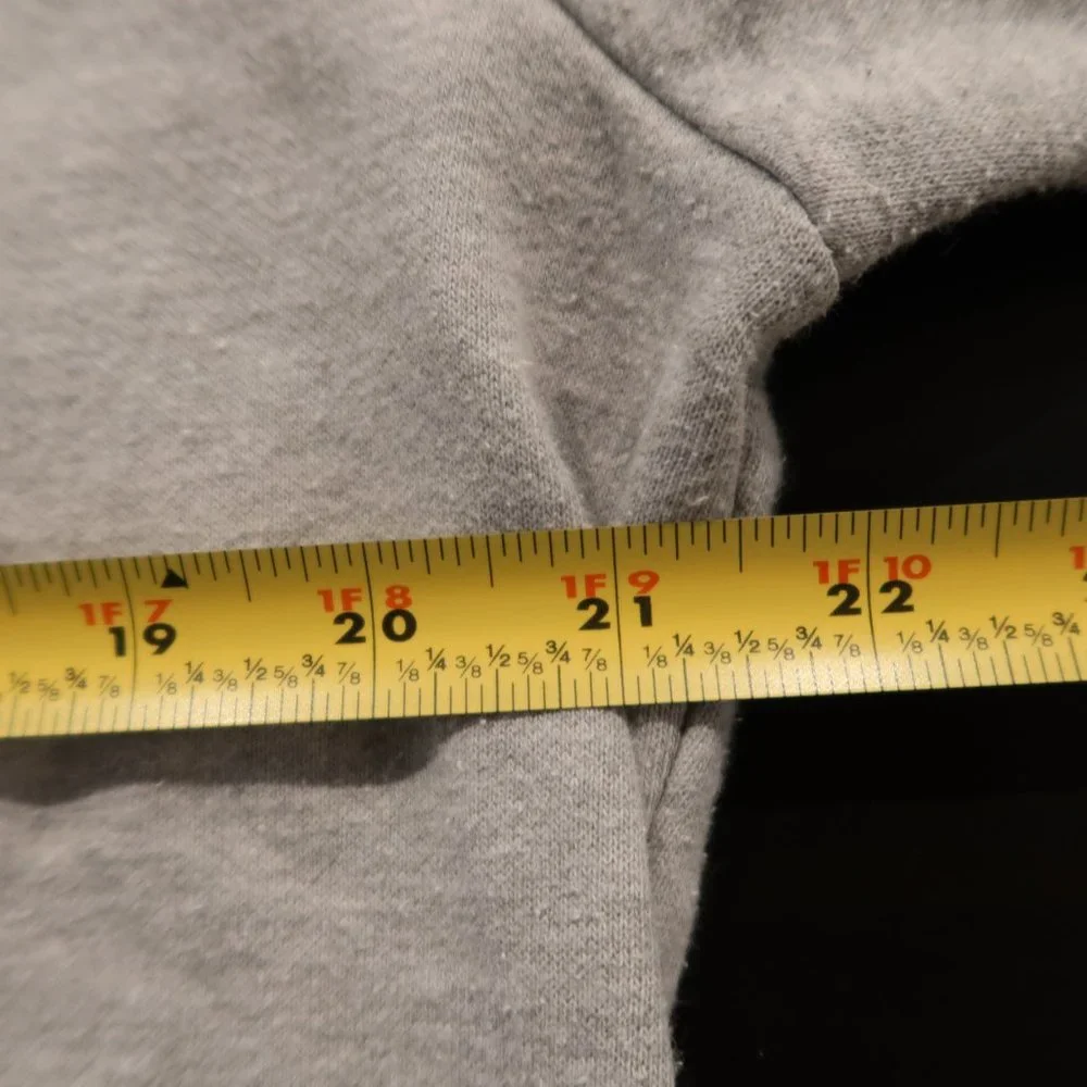 The North Face Gray Pullover Colorful Logo Outdoor Hoodie Sweatshirt Womens XL - Picture 5 of 6